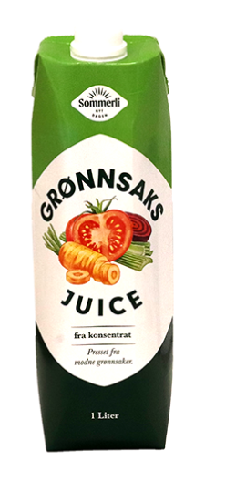 Grønnsaksjuice 1l Sommerli