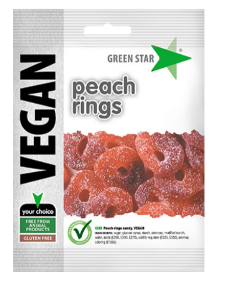 Peach Rings Vegan 80g