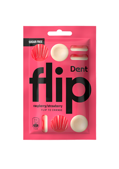 Flip Dent Raspberry/Strawberry 30g