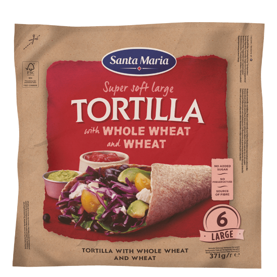 Tortilla Whole Weat&Wheat 371g
