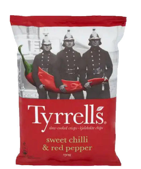 Tyrrells Sweet Chili&Red Pepper 150g