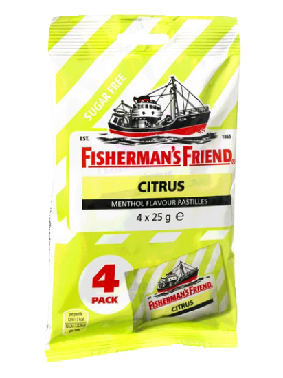 Fishermans Friend Citrus 4x25g