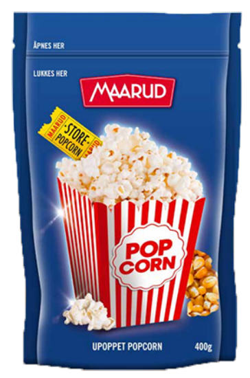 Upoppet Poppcorn Maarud 400g