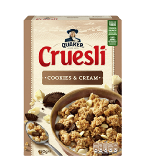 Cruesli Cookies & Cream 450g