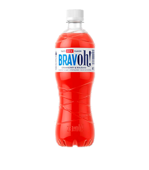 BravOh Strawberry & Rhubarb 0,8l