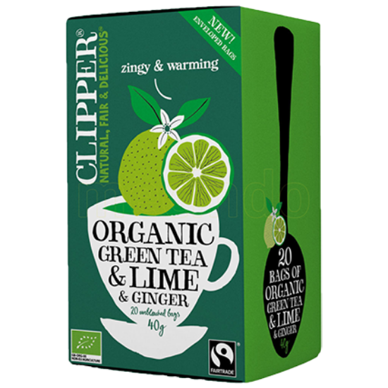Clipper Green Tea Lime & Ginger 40g