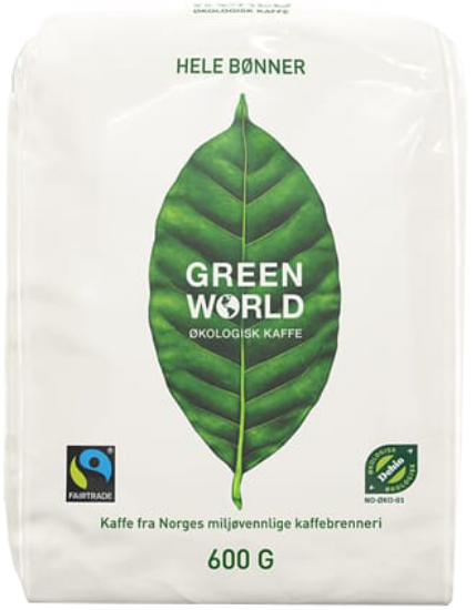 Green World Økologiske Kaffebønner 600g