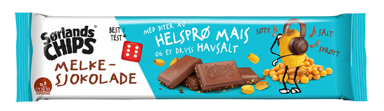 Sørlandschips Melkesjokolade Mais 150g