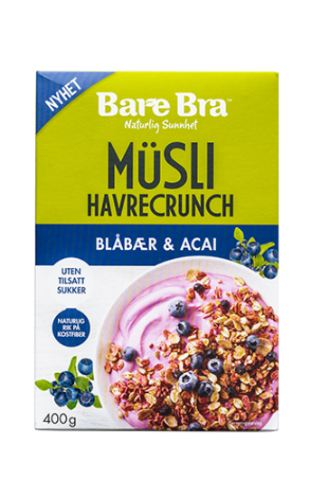 Havrecrunch Blåbær & Acai 400g