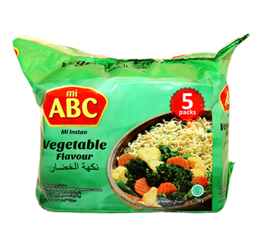 ABC Nudler Grønnsakssmak 5pk
