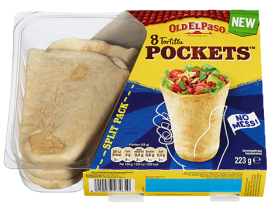Tortilla Pockets 223g Old El Paso