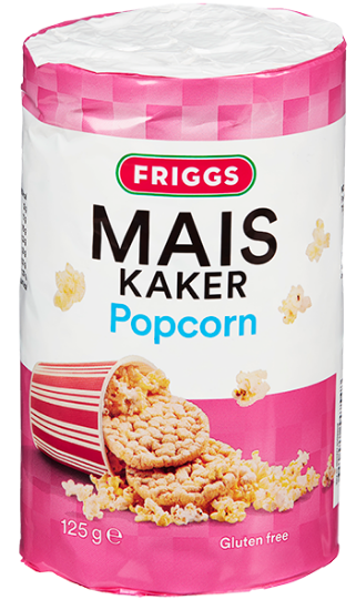 Friggs Maiskake Popcorn 125g