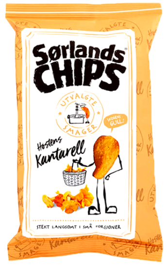 Sørlandschips m/Kantarell 100g