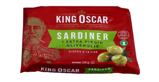 Sardiner m/Virgin Olivenolje 106g