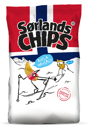 Sørlandschips Rifla Havsalt 180 g