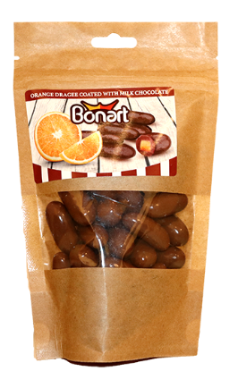 Dragee Milk Chocolate w/Orange 150g Bonart