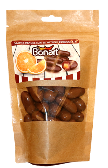 Dragee Milk Chocolate w/Orange 150g Bonart