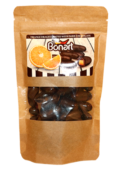Dragee Dark Chocolate w/Orange 150g Bonart