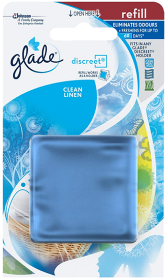 Glade Discreet Refill Clean Linen 8g