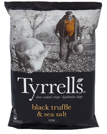 Tyrrells Black Truffle & Sea Salt 150g