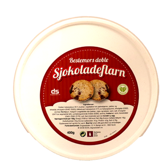 Bestemors Doble Sjokoladeflarn 400g