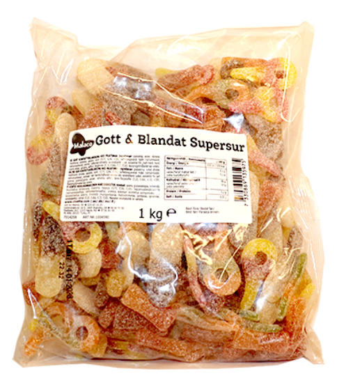 Godt&Blandat Supersur 1kg