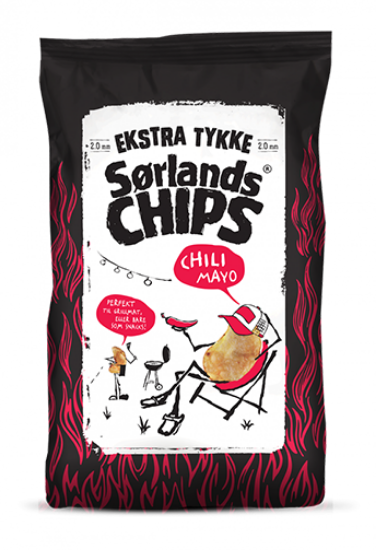 Sørlandschips Ekstra Tykke Chili Mayo 180g