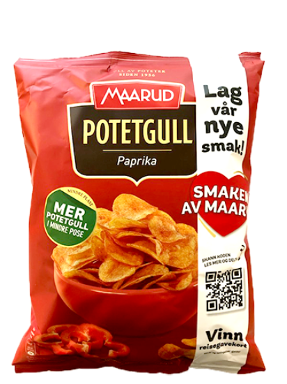 Maarud Potetgull Paprika 260g