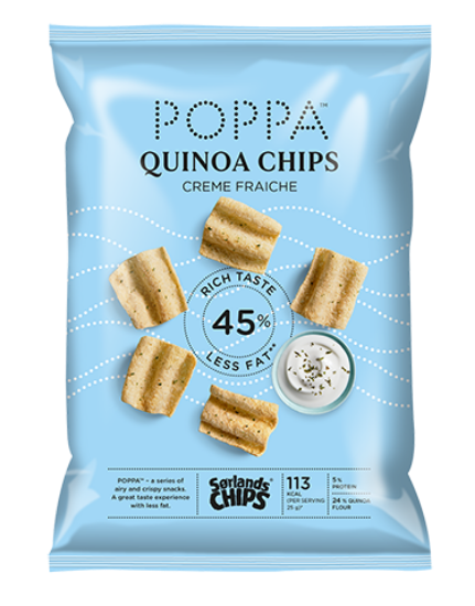 Poppa Quinoa Chips Creme Fraiche 60g