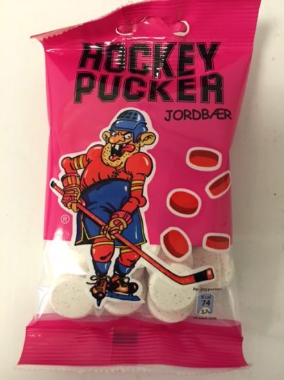 Hockey Pucker Jordbær