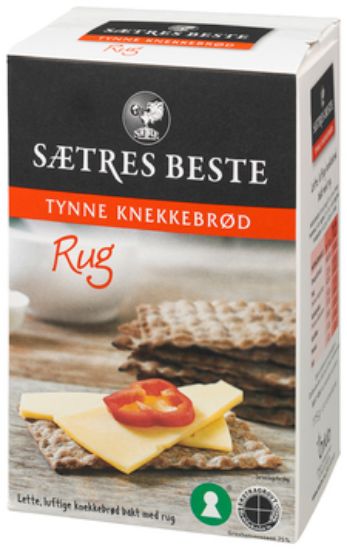Sætres Tynne Knekkebrød m/rug
