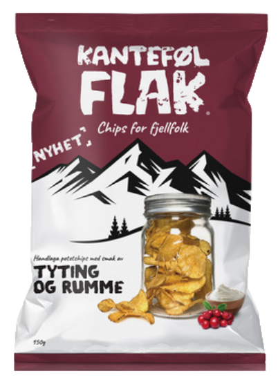 Kanteføl Flak Tyting&Rumme 150g