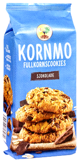 Kornmo Fullkornscookies Sjokolade 200g