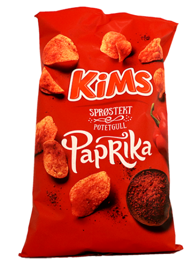 Potetgull Paprika Kims 250g