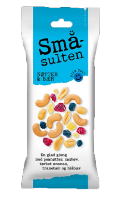 Småsulten Nøtter & Bær 60g