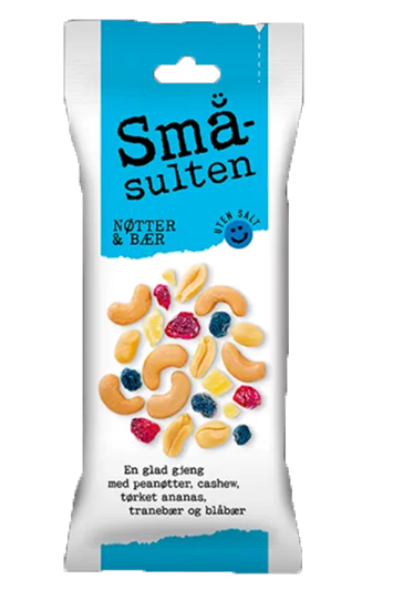 Småsulten Nøtter & Bær 60g