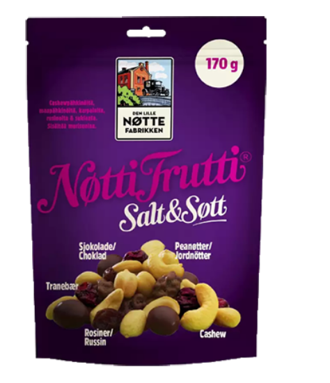 Nøtti Frutti Salt & Søtt 170g