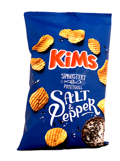 Kims Potetgull Salt & Pepper 250g