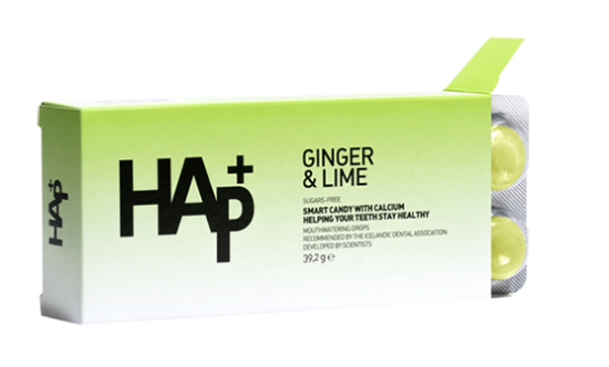 Hap+ Ingefær & Lime 38g