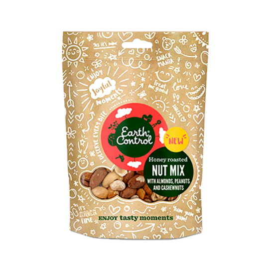 Earth Control Nøttemix Honning 125g