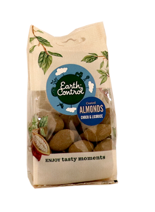 Earth Control Mandel m/sjokolade & lakris 150g