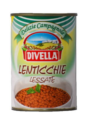 Divella Linser på boks 400gr