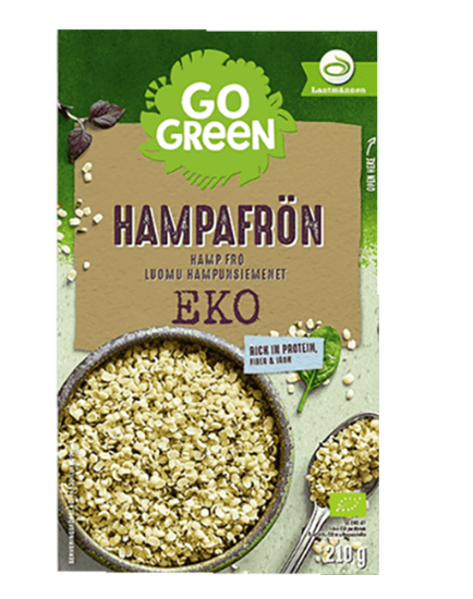 Go Green Hempfrø 210g