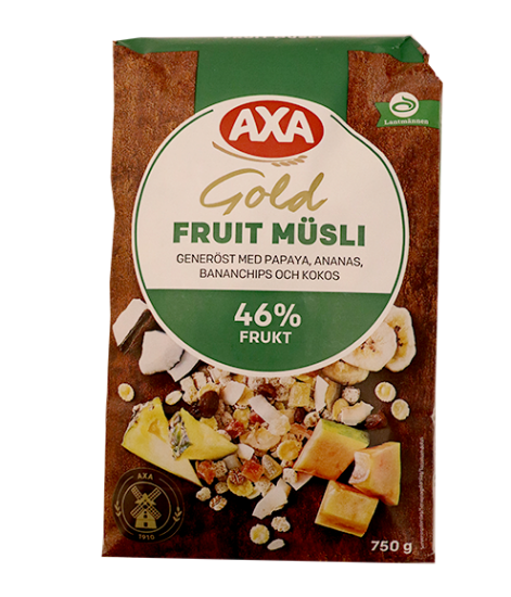 Axa Gold Frukt Müsli 750g
