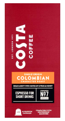 Costa Colombian Kapsler 10stk (Nespresso)