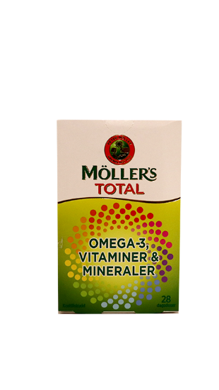 Møllers Total Omega 3+vitaminer/mineraler 28 stk