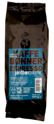Kaffebønner Espresso 500g Jordbærpikene