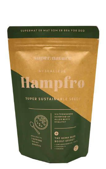 Hampfrø Avskallet 150g Supernature