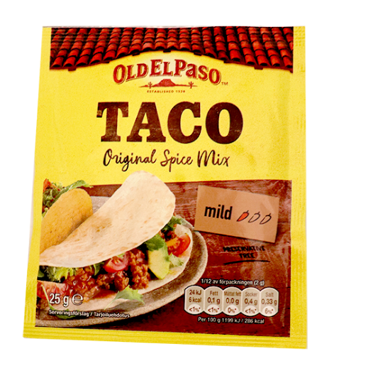 Holdbart Taco Spice Mix 25 g, Old El Paso