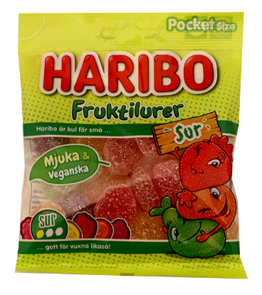 Haribo Fruktilurer Sur 75g